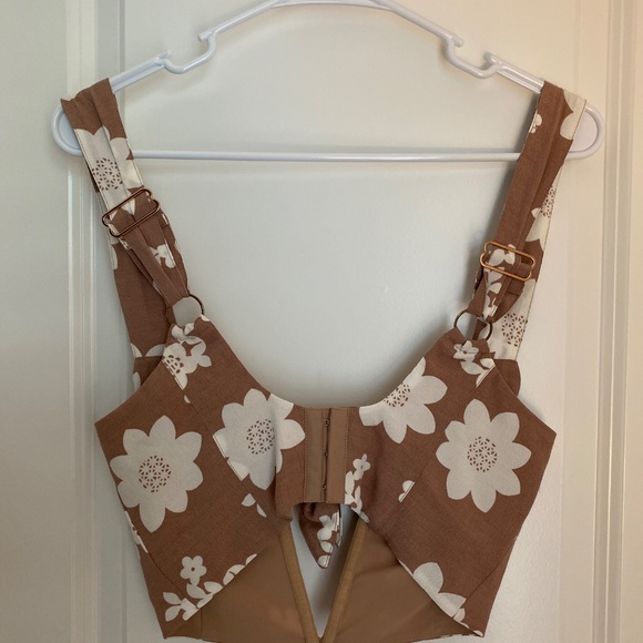 For Love & Lemons Sweet Jane Bustier Top - Picture 2 of 4